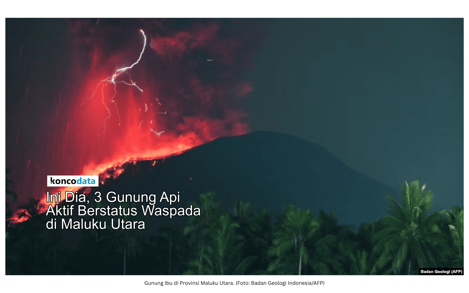 Api Atif Ini Dia, 3 Gunung Api Aktif Berstatus Waspada di Maluku Utara ...